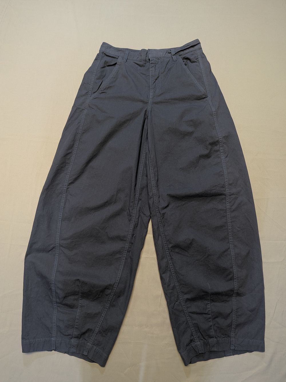 Free People We The Free Women's Sz 6 Rylee Slate Blue Relaxed Barrel Chino Pants